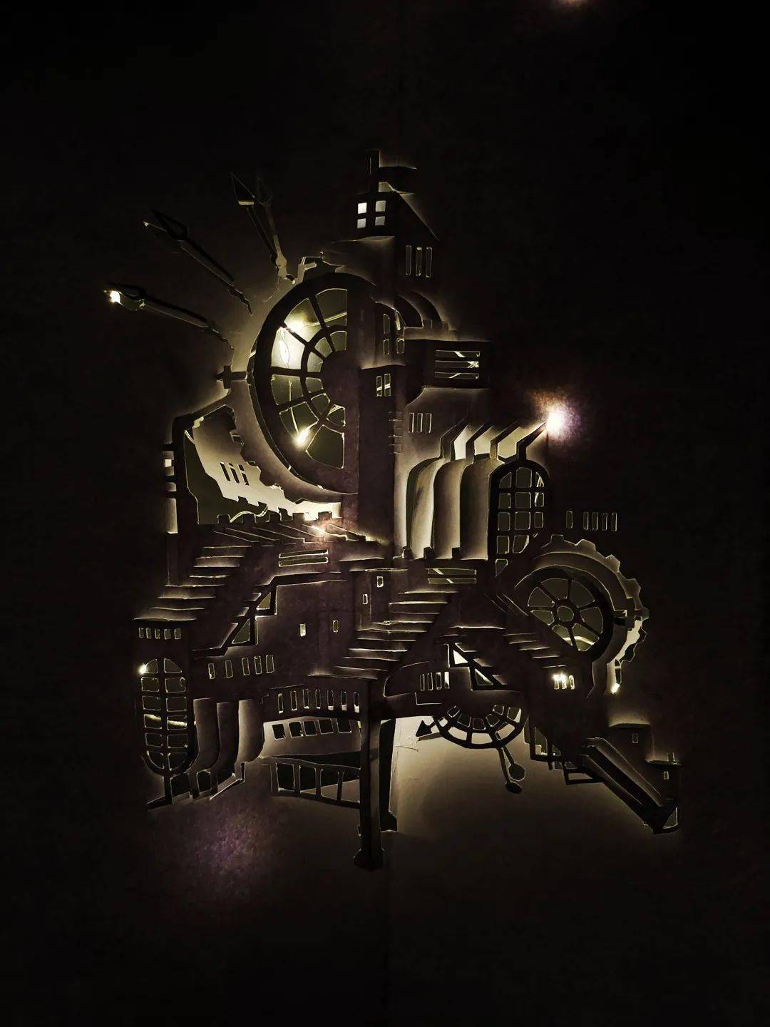 了解蒸汽朋克风格,用机械的形式表现出来与城堡相结合