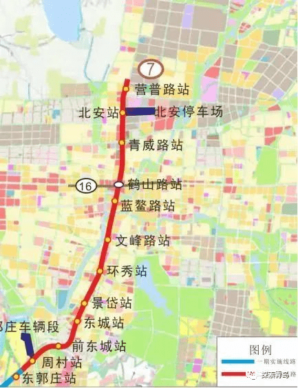 即墨主城区首条地铁线路图站点曝光