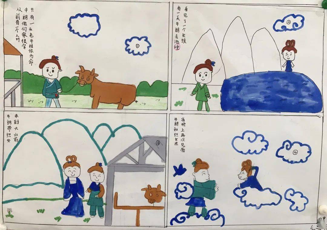 "故事连环画"——记双语部四年级语文作业展_卢春尔_方式_曾江月
