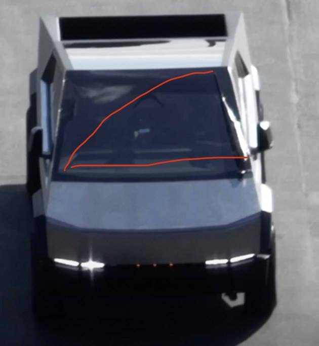 特斯拉Cybertruck量产版谍照 加上雨刮和后视镜等_搜狐汽车_搜狐网