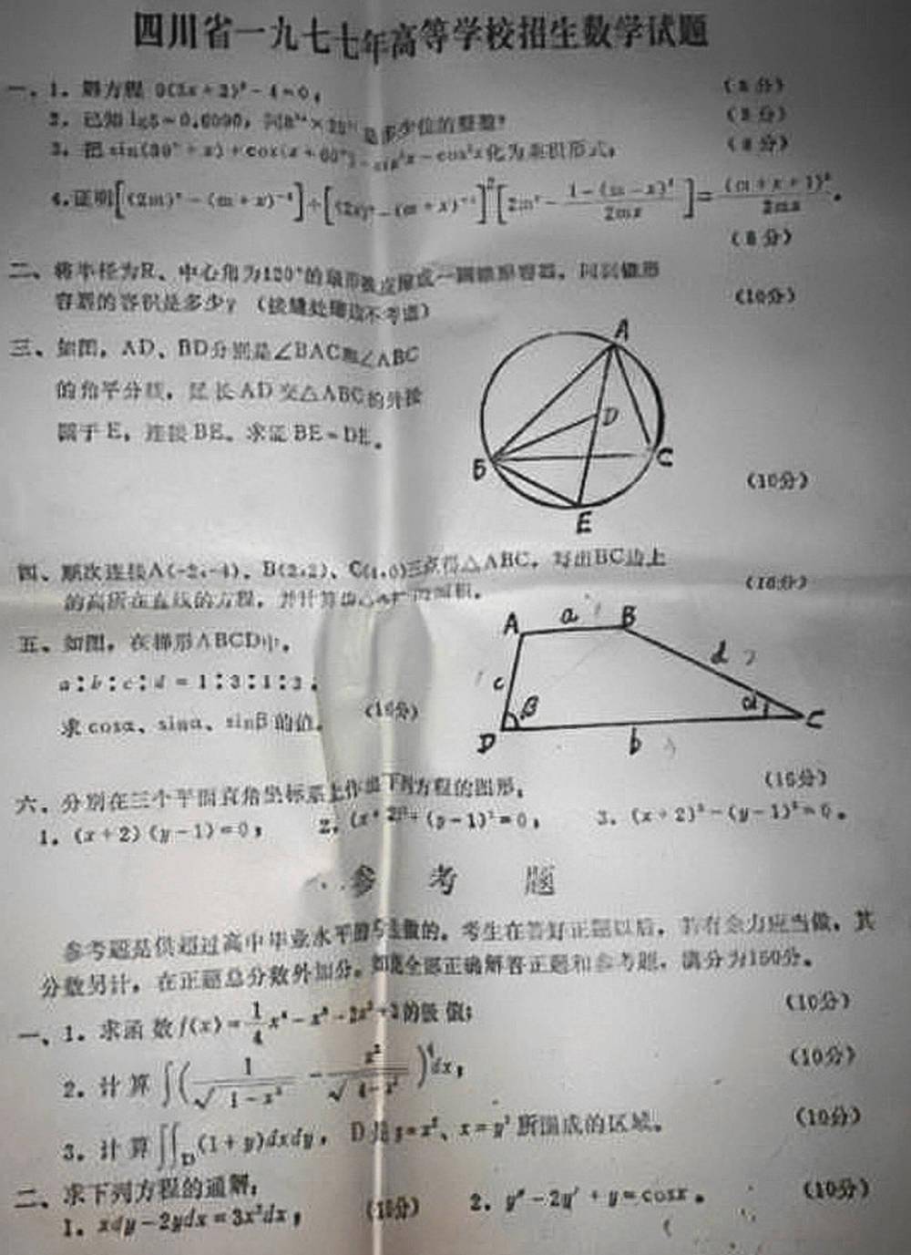 请回答1977:那年的高考你能得几分?_重庆_考生_刁旭