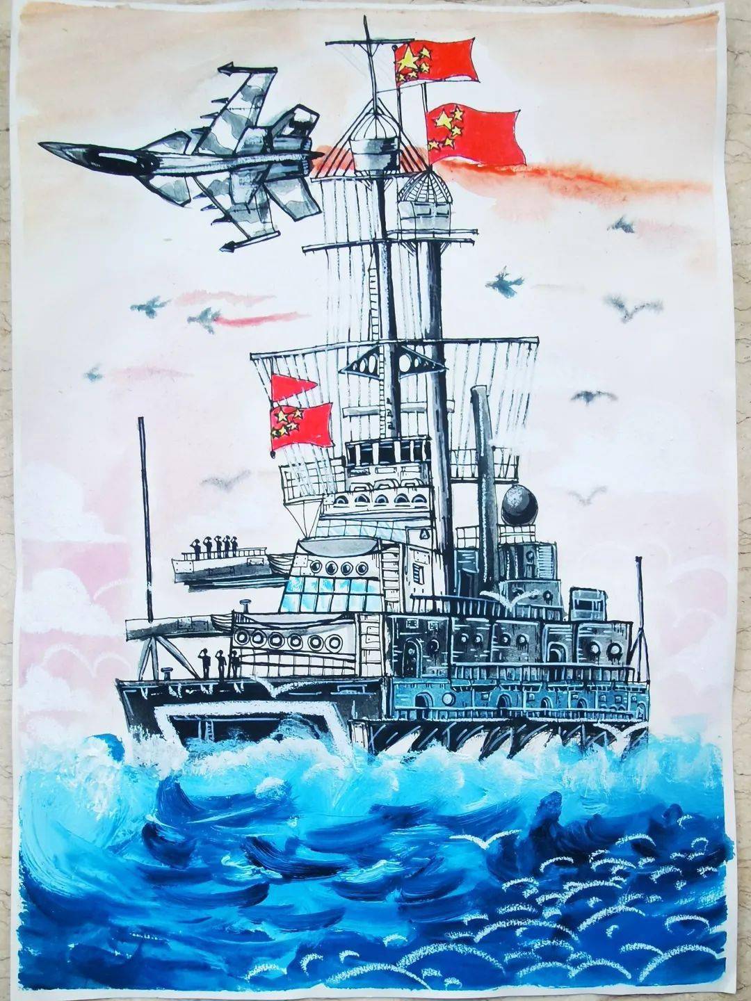 【五彩童年】梦幻海洋,绘聚童趣——我校学子在崂山区海洋绘画比赛中