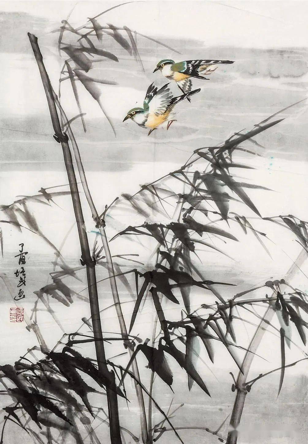 贵州画家夏培民的写意花鸟画,好看