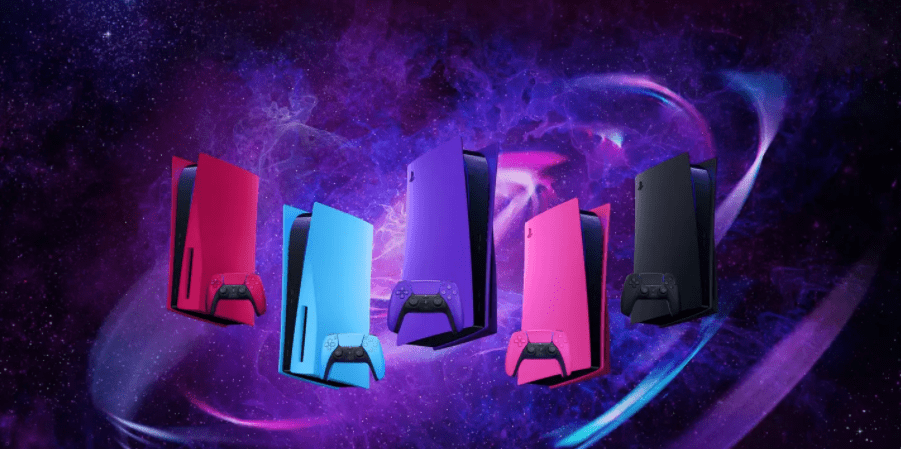 星尘|索尼发布多彩配色 PS5 主机外壳、手柄，五色可选