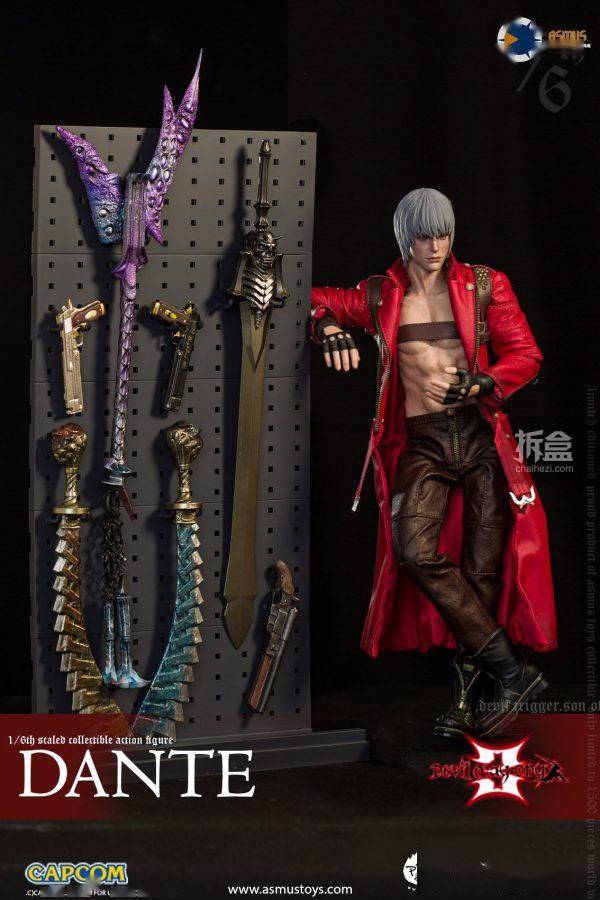 asmus toys 1/6 鬼泣3 dante 但丁 可动人偶12寸_toys_武器_asmus