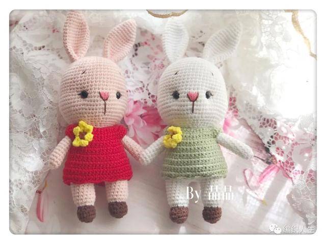 可爱小兔子钩针玩偶(有编织说明)_支持_晶晶_mm