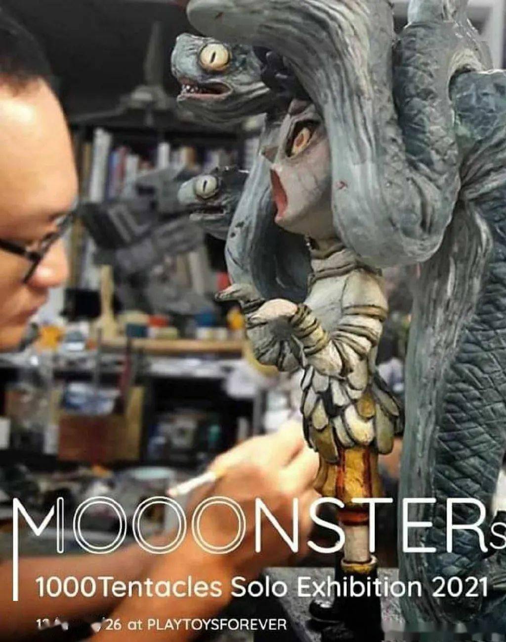 个展|MOOONSTERS – 1000Tentacles 台北个展 2021，天马行空的怪兽世界！