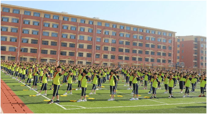 莘县翰林学校小学部助力双减传统武术进校园