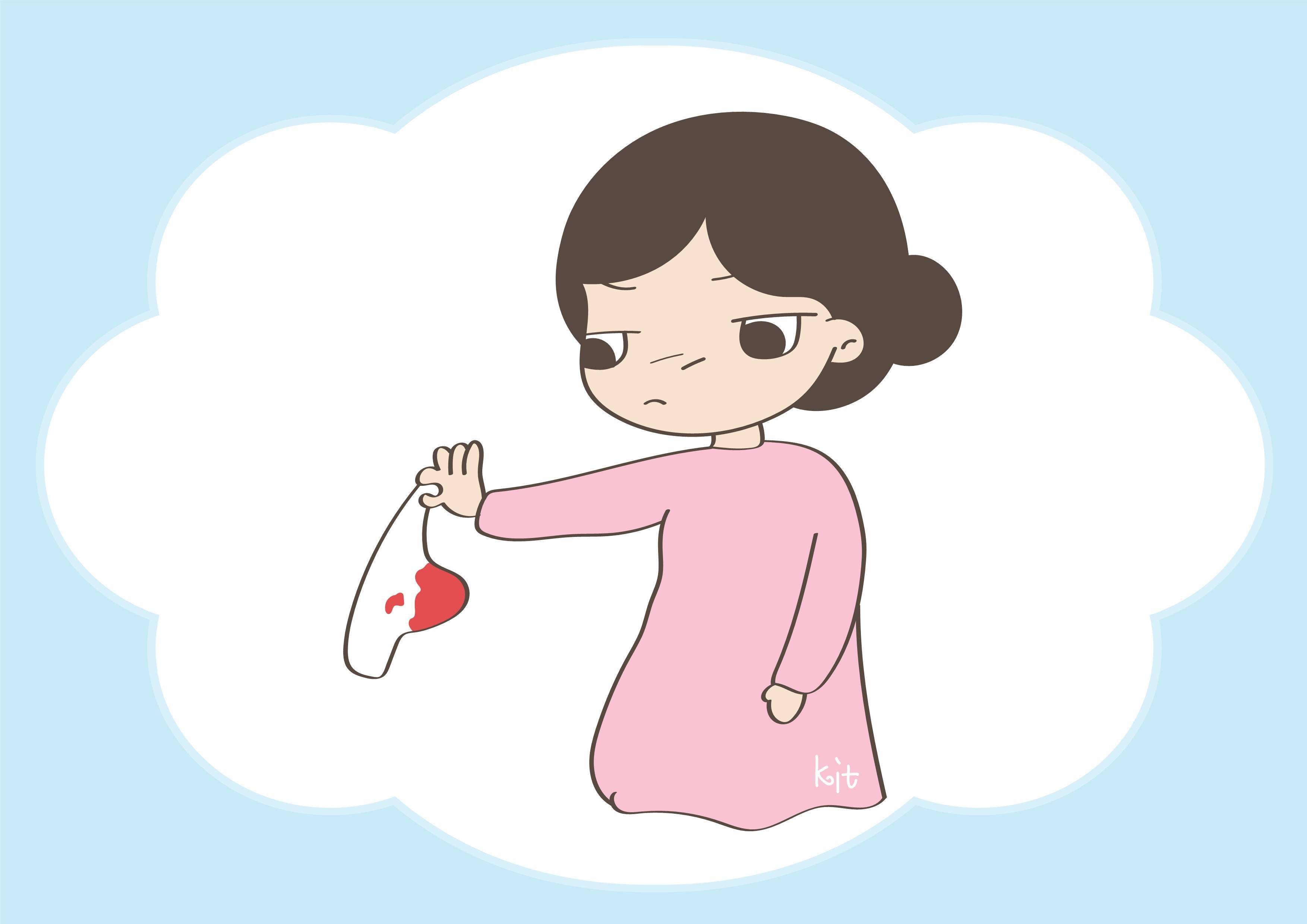 即月经中期出血,是指两次正常量月经;月经