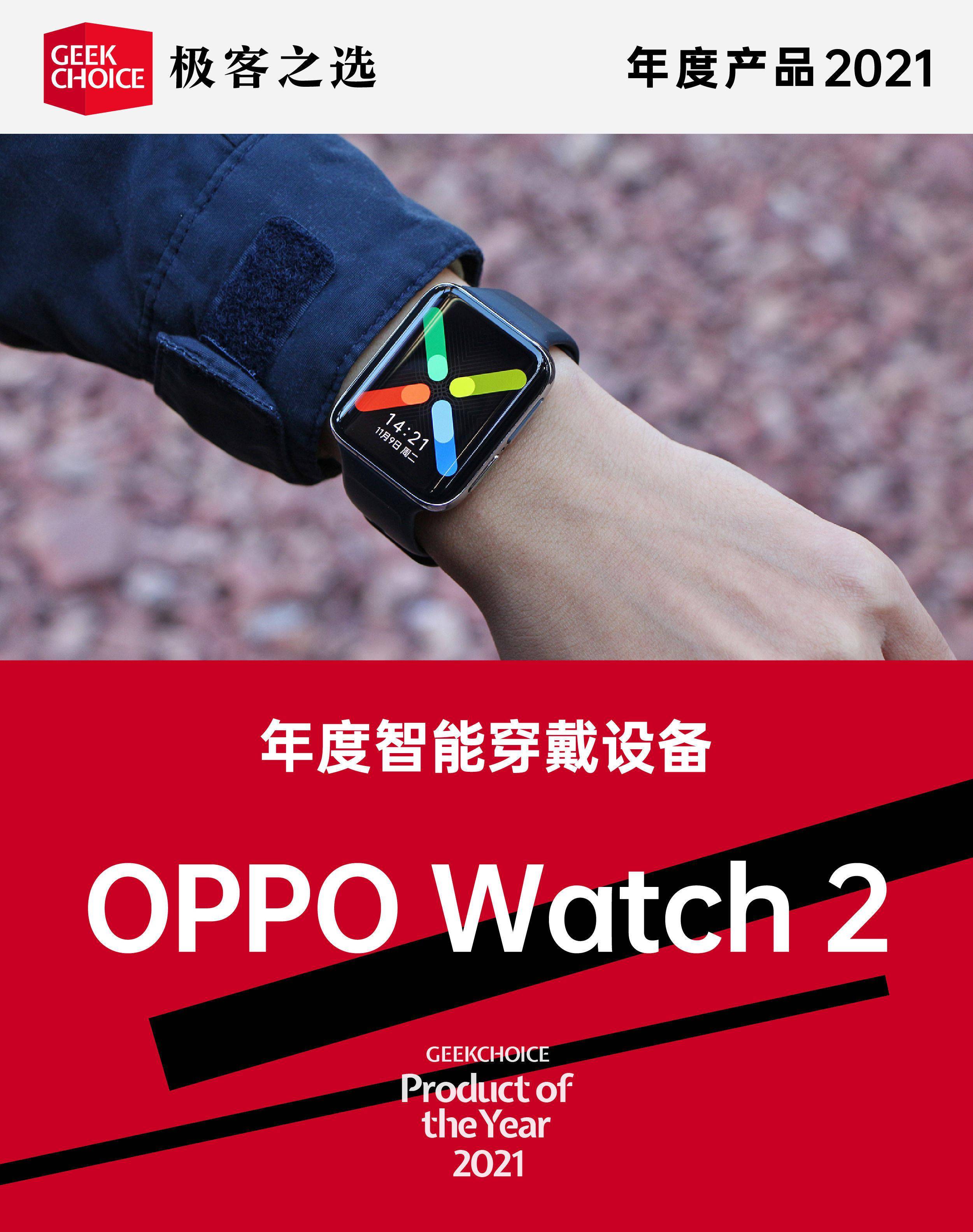 功能|极客之选年度产品丨年度智能手表：OPPO Watch 2
