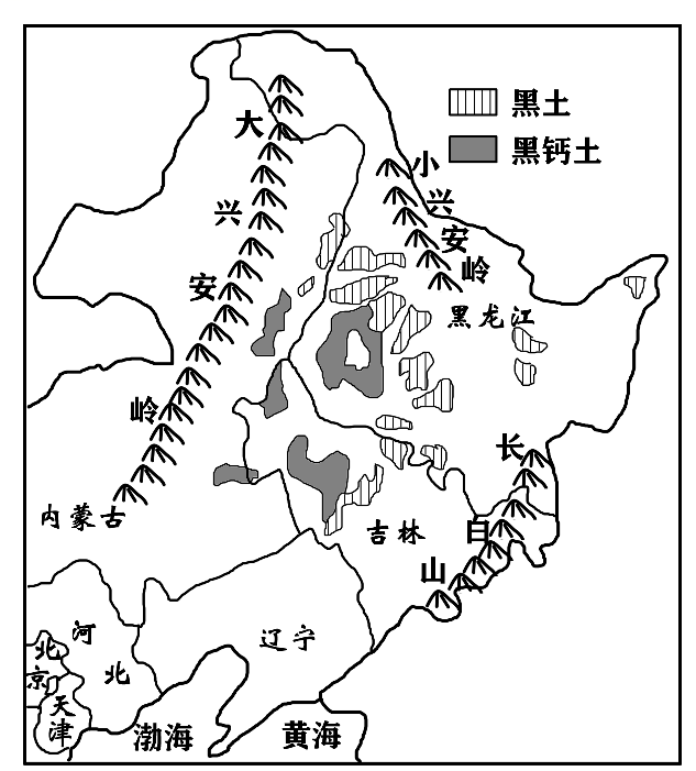 北方地区地图 简图图片