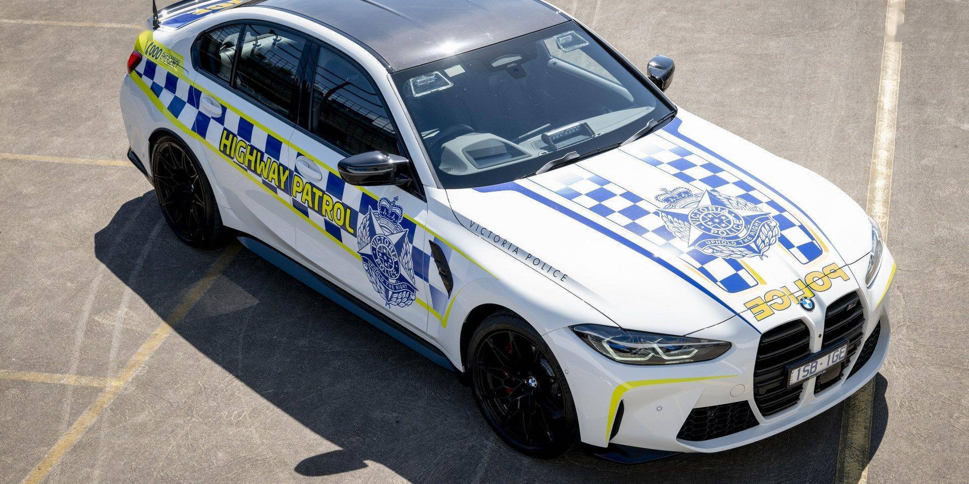 飞车党颤抖吧 澳洲警方配备宝马m3 Competition警用车 警车 车款 台车