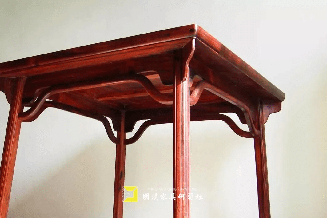 明式家具经典:一腿三牙_方桌_黄花梨_结构