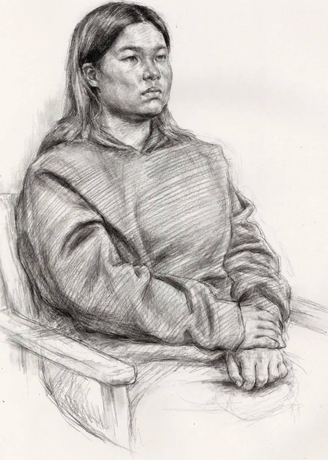 又有新的21届国美校考高分卷了素描半身像写生堪称一绝想考国美的必看