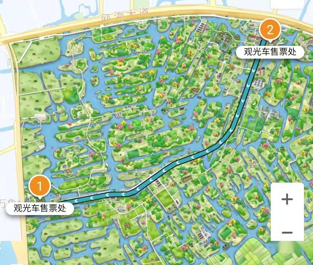 三垟湿地地图比例尺图片