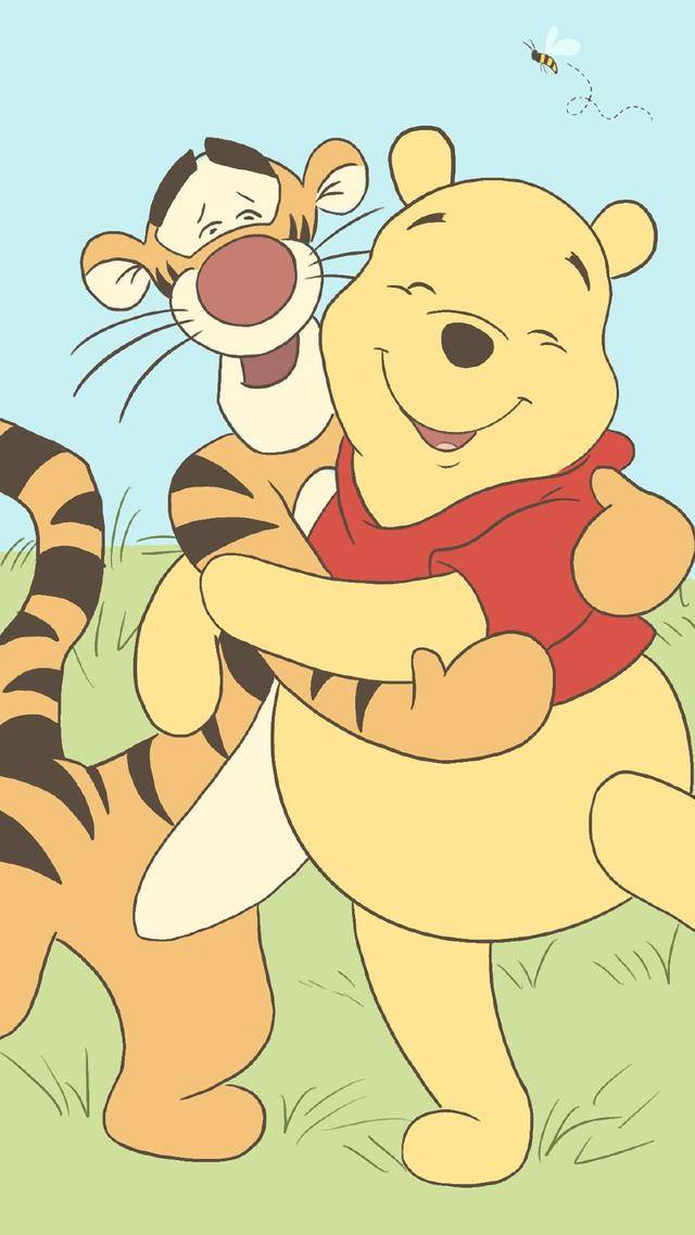 手机个性壁纸跳跳虎小熊维尼