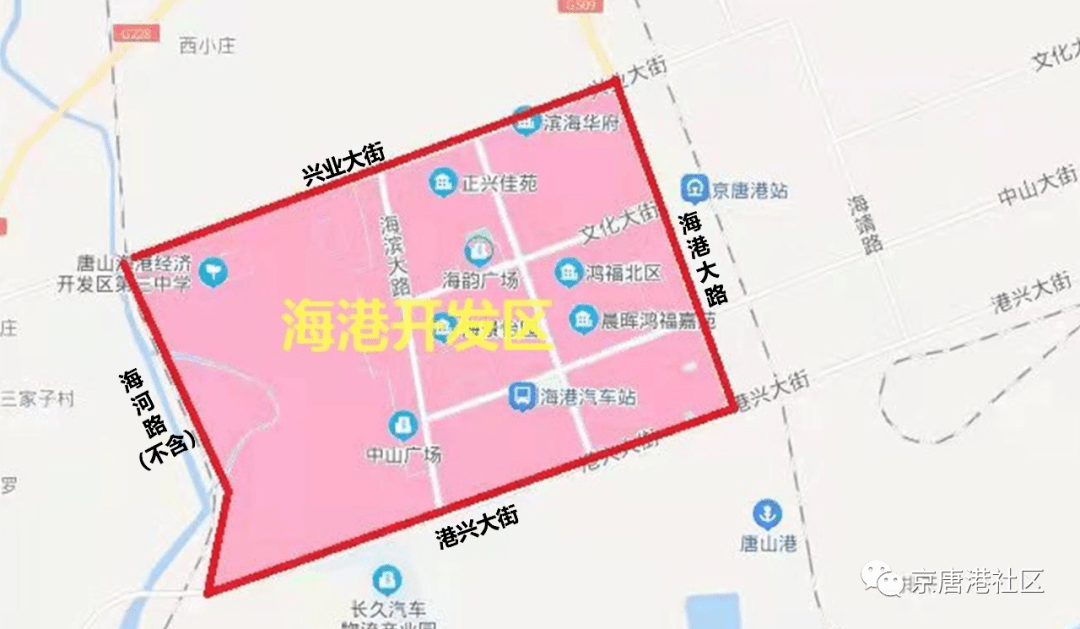 京唐港街道最全地图图片