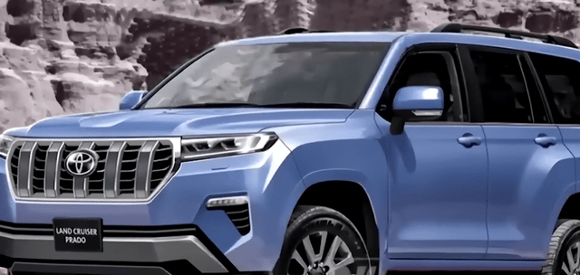 全新换代普拉多悬浮车顶一体式大灯铁轮毂终于换新