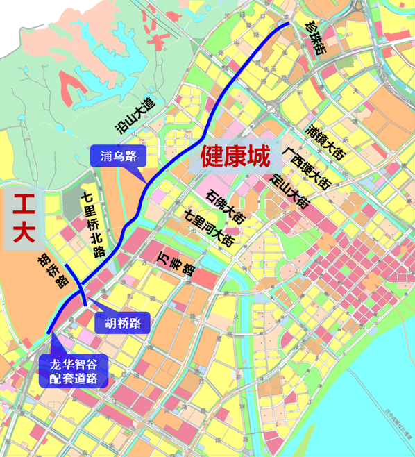 江北2条断头路曝出新动作,南工大板块直接受益_胡桥路_道路_工程