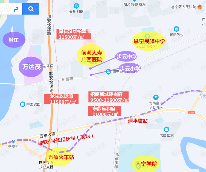 五象火车站地图图片