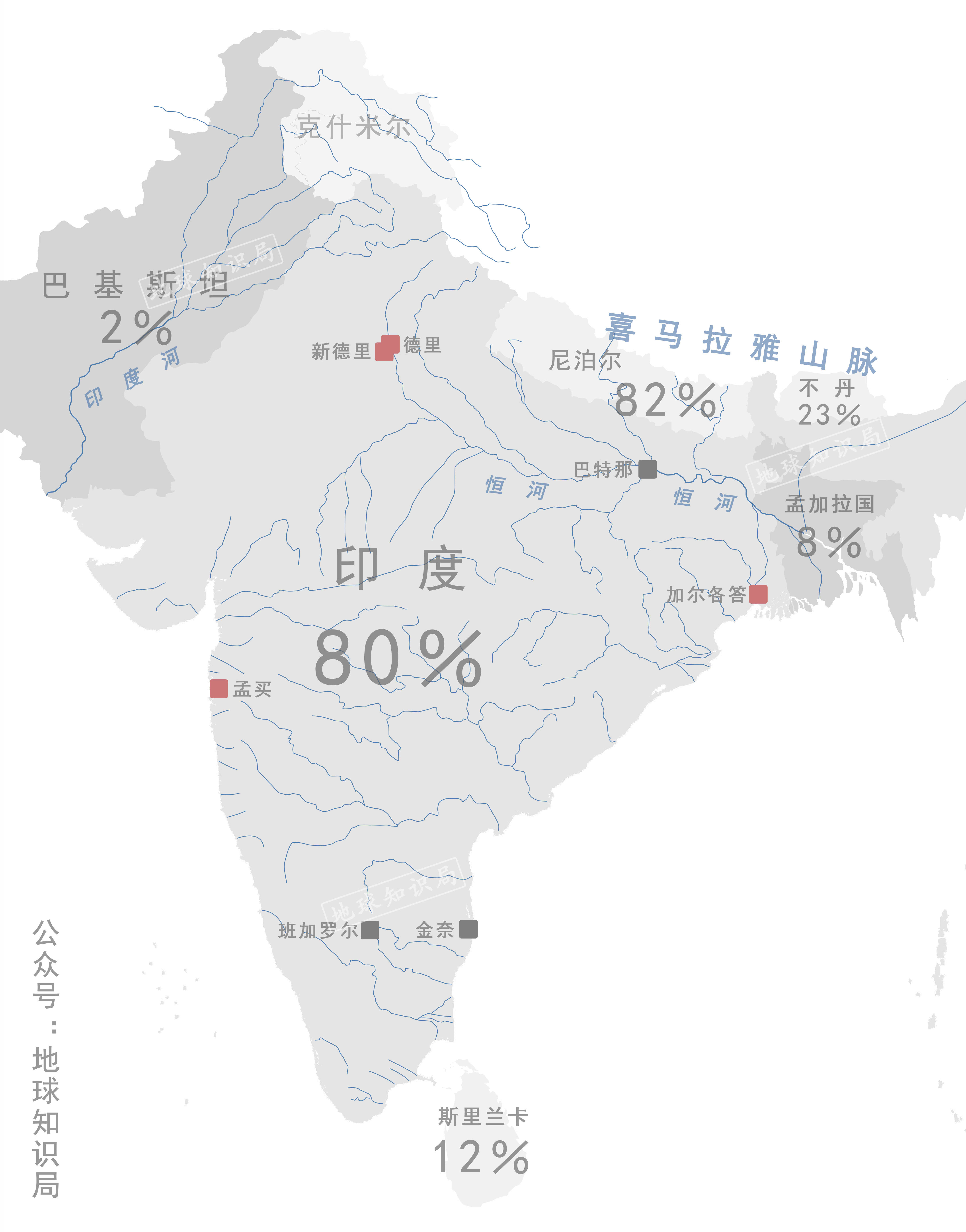 印度地图地理位置图片