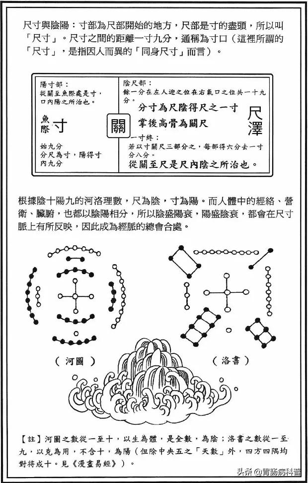 故分寸為尺,分尺為寸.然:尺寸者,脈之大要會也.