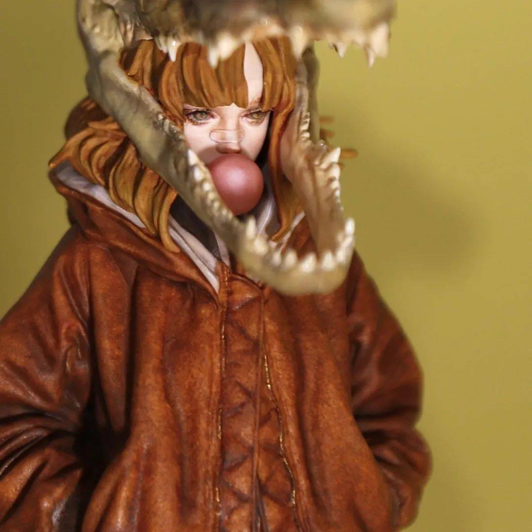 entei ryu-鳄鱼娘,涂装:面球儿entei ryu-小林中之友(白模)entei ryu