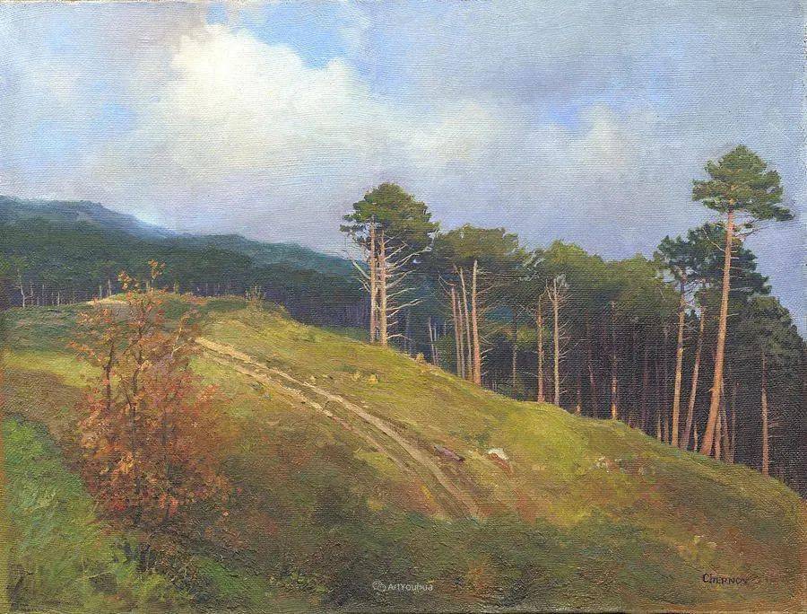 乌克兰画家丹尼斯切尔诺夫油画风景作品欣赏