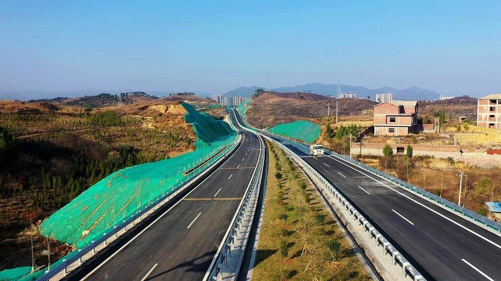 s345新田田家至二广高速宁远保安互通公路26日正式通车_新田县_建设