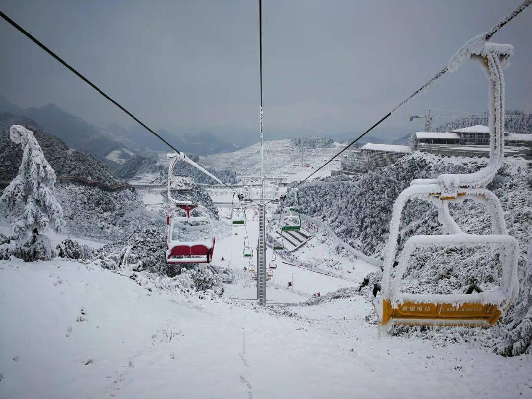 初雪时节邀约您前往梅花山赏雪!_雪景_滑雪场_索道