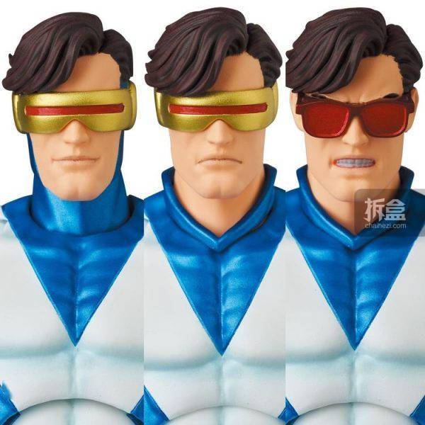 换手|MAFEX 漫威漫画版 X战警 X因子 CYCLOPS 镭射眼 可动人偶