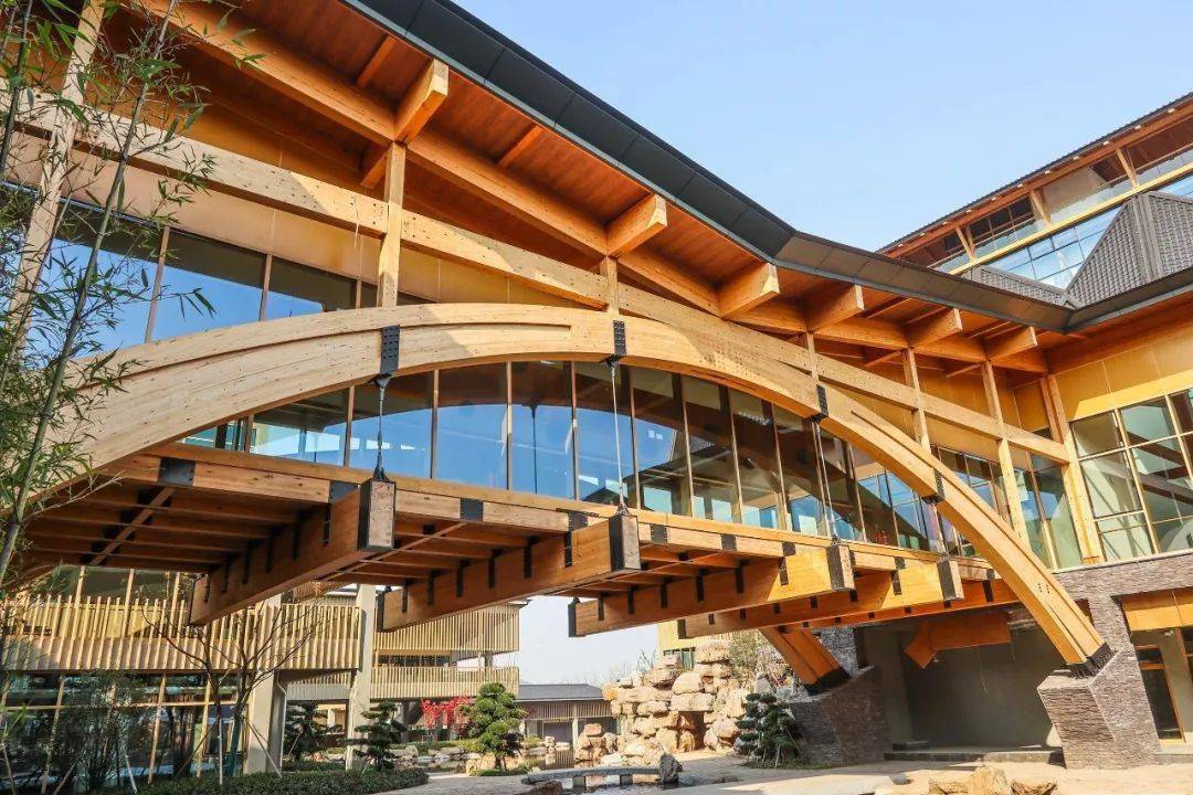 亚洲跨度最大木结构建筑2018江苏园博会主馆