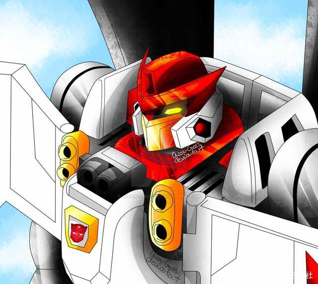 变形金刚动漫人物雷霆舰队中汽车人的航天飞机天火