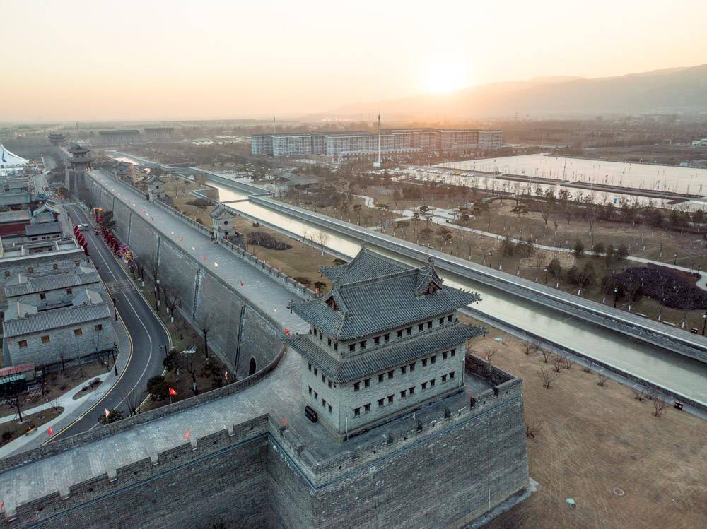 航拍太原老县城太原也有一个小平遥气势恢宏还不要门票