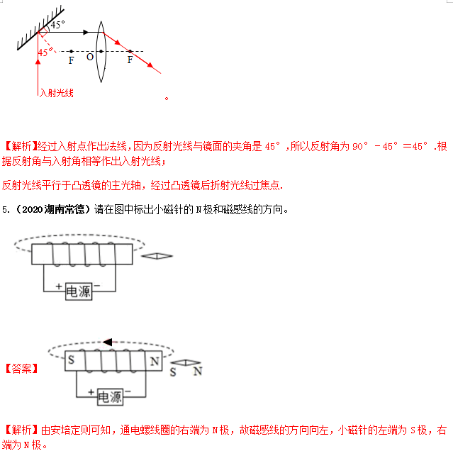 识别|中考物理做图类问题知识点、例题解析及对点练习（含答案）