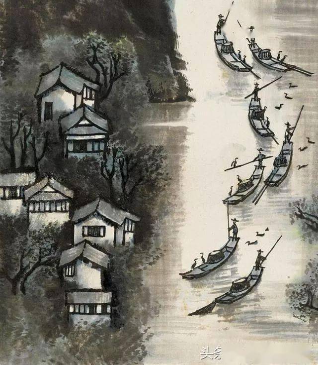 名画欣赏李可染漓江天下景赖少其旧藏