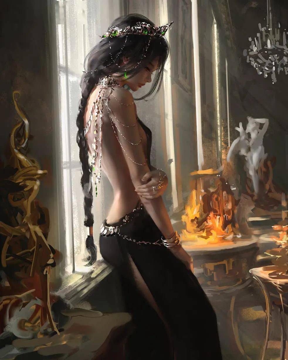 没有任何束缚就表达自己的想法就好我们目前所看到他娴熟的画技,画功