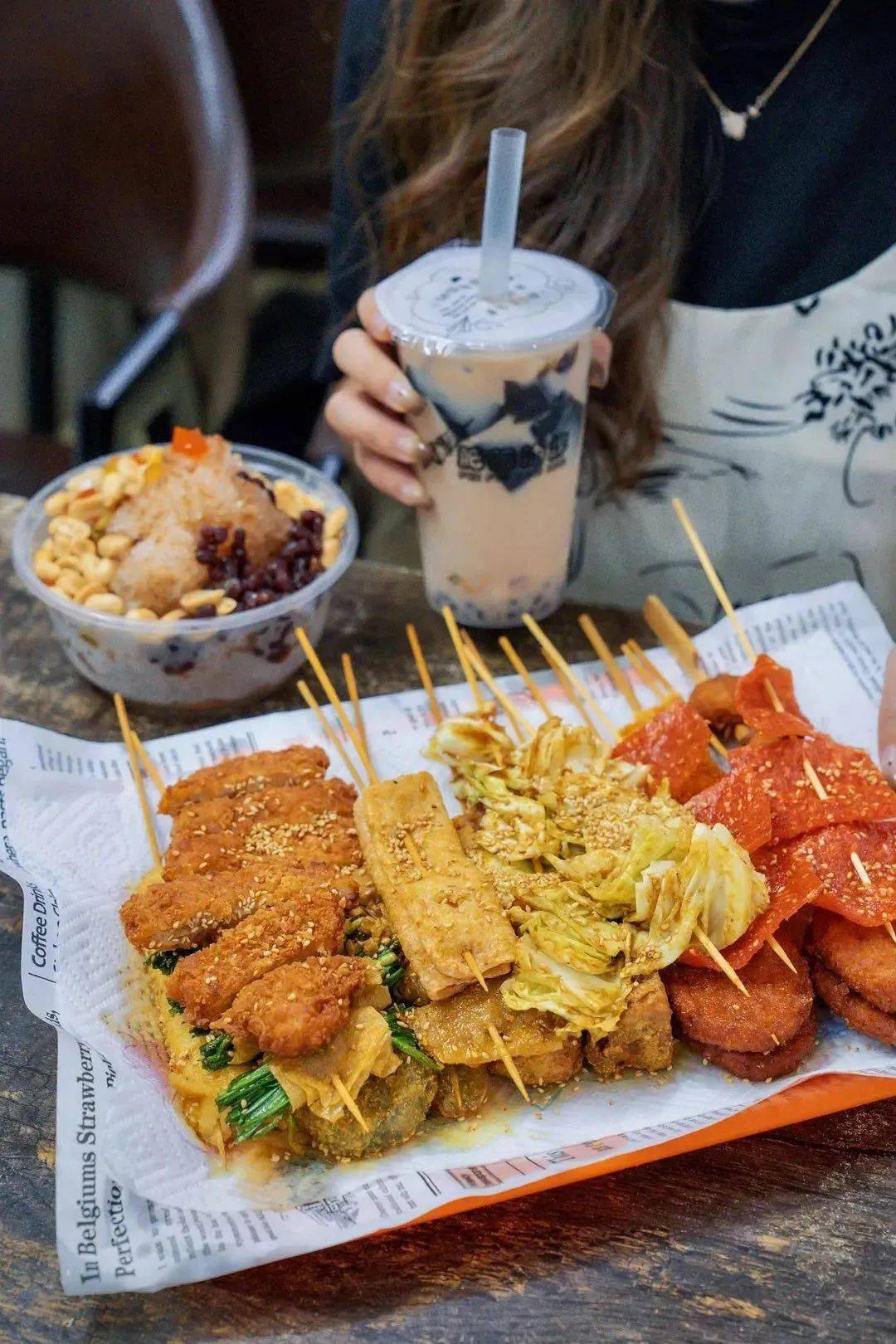 一食就食一日,食唔饱唔准走奶茶,糖水,炸串no.