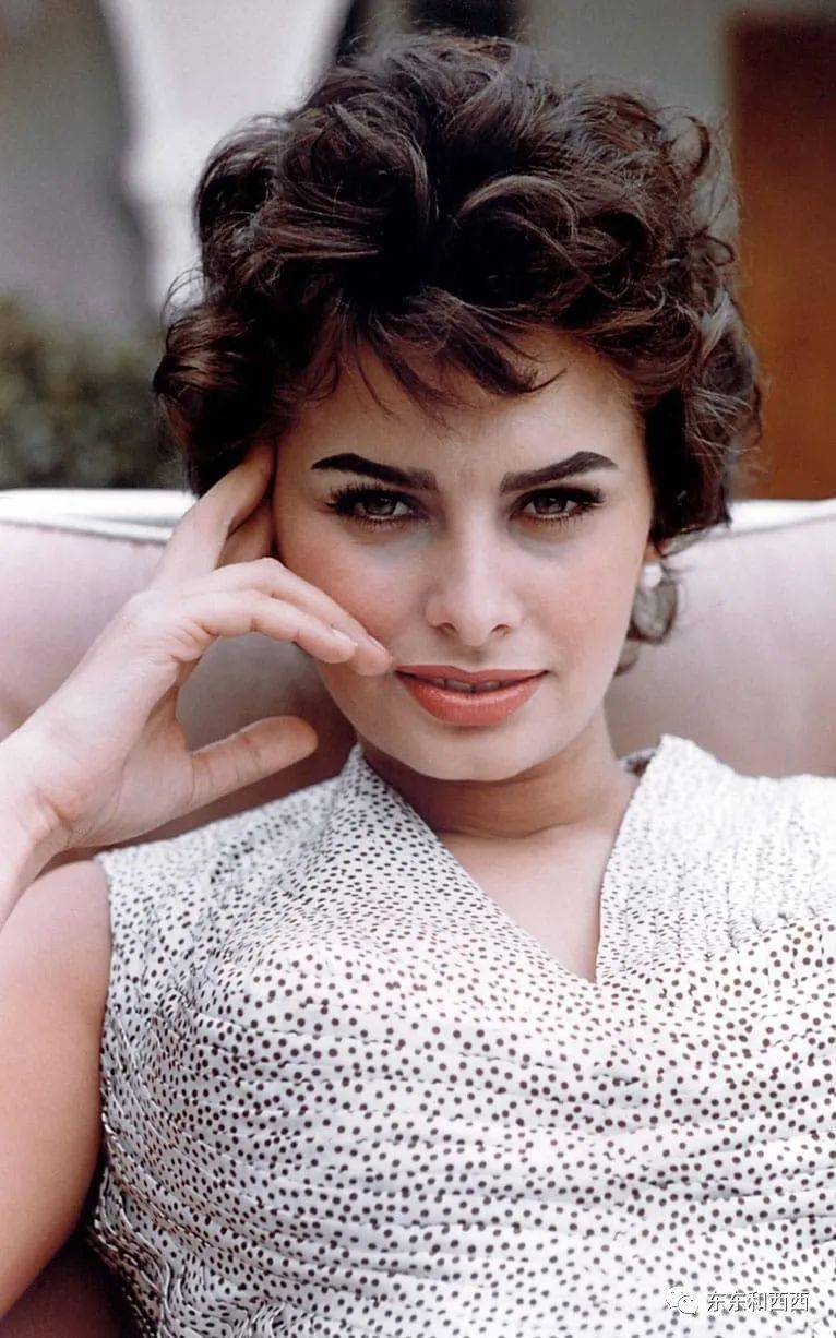 他给她起红遍全球的名字索菲亚·罗兰sofia loren,在积极经营下,她接