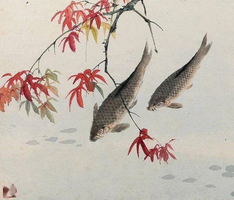 王师子治艺谨严,花,鸟,鱼,虫皆精,其中画鲤鱼颇有特色,就连张大千看了