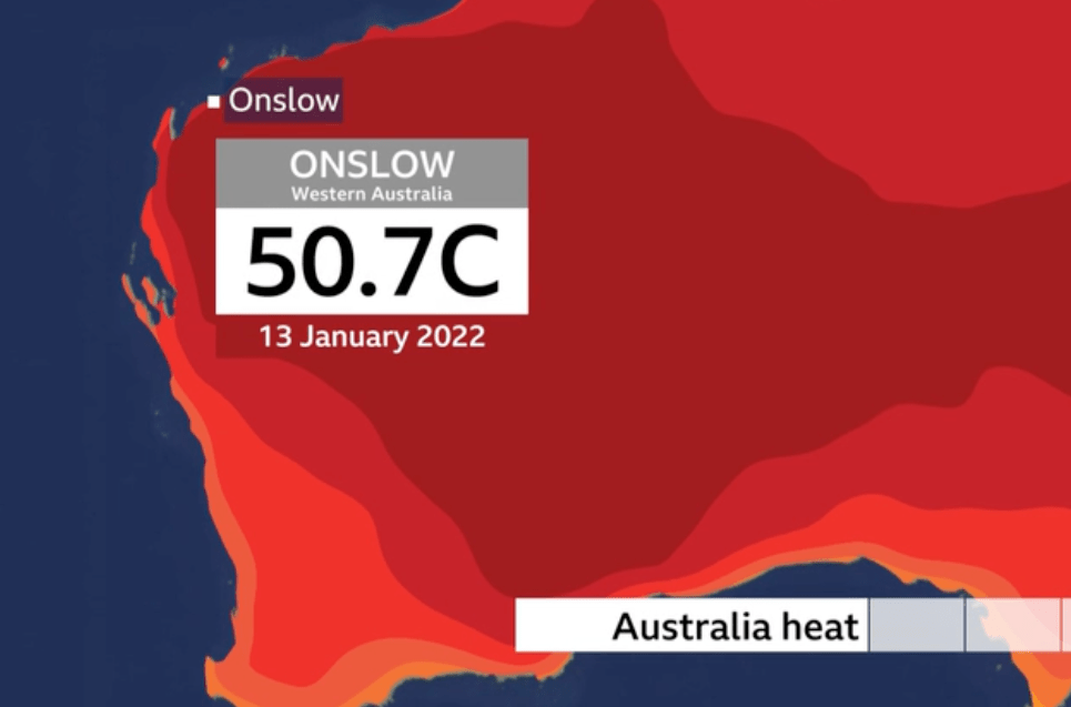 7℃ 澳大利亚小镇极端高温追平澳最高纪录_昂斯_气温_罗伯恩