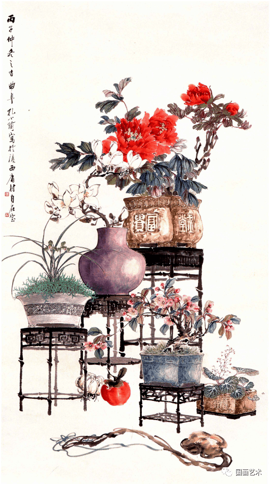 孔小瑜花鸟作品欣赏