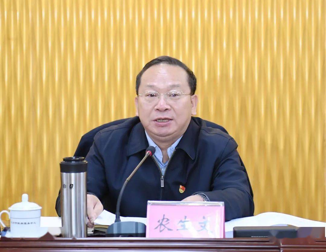 自治区党委常委,统战部部长农生文到会指导并作点评讲话.