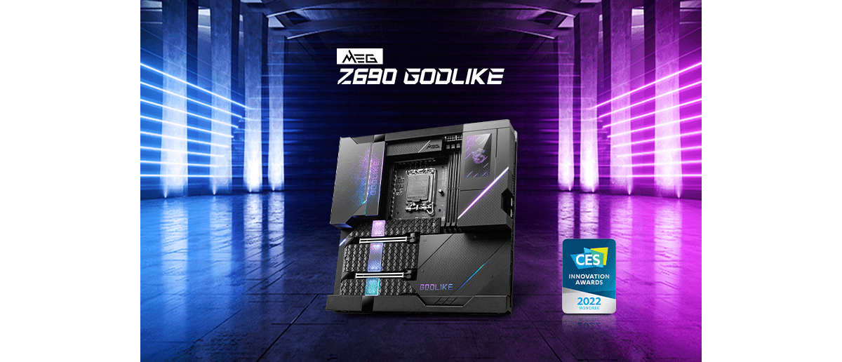 微星 Z690 GODLIKE 主板获 CES 创新奖：搭载 LCD 触控屏