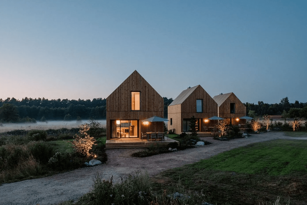 只有三间小木屋的民宿,打造「高标准」北欧风_空间_的设计_小屋