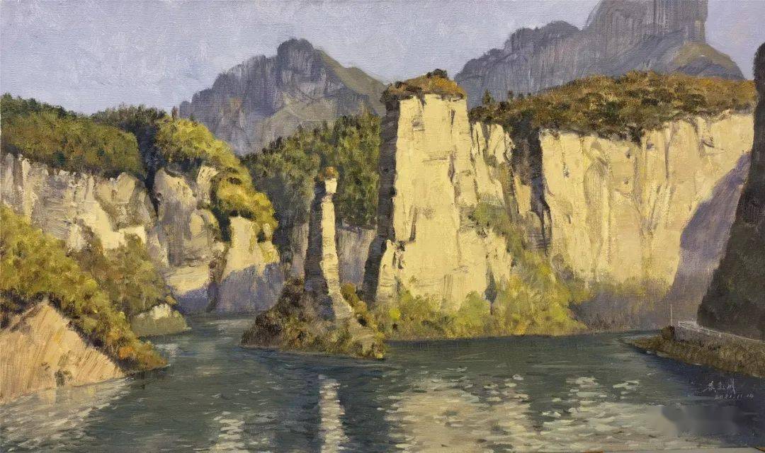 【写生啦】侯宝川2022开年大顺写生新作_cm_油画_布面