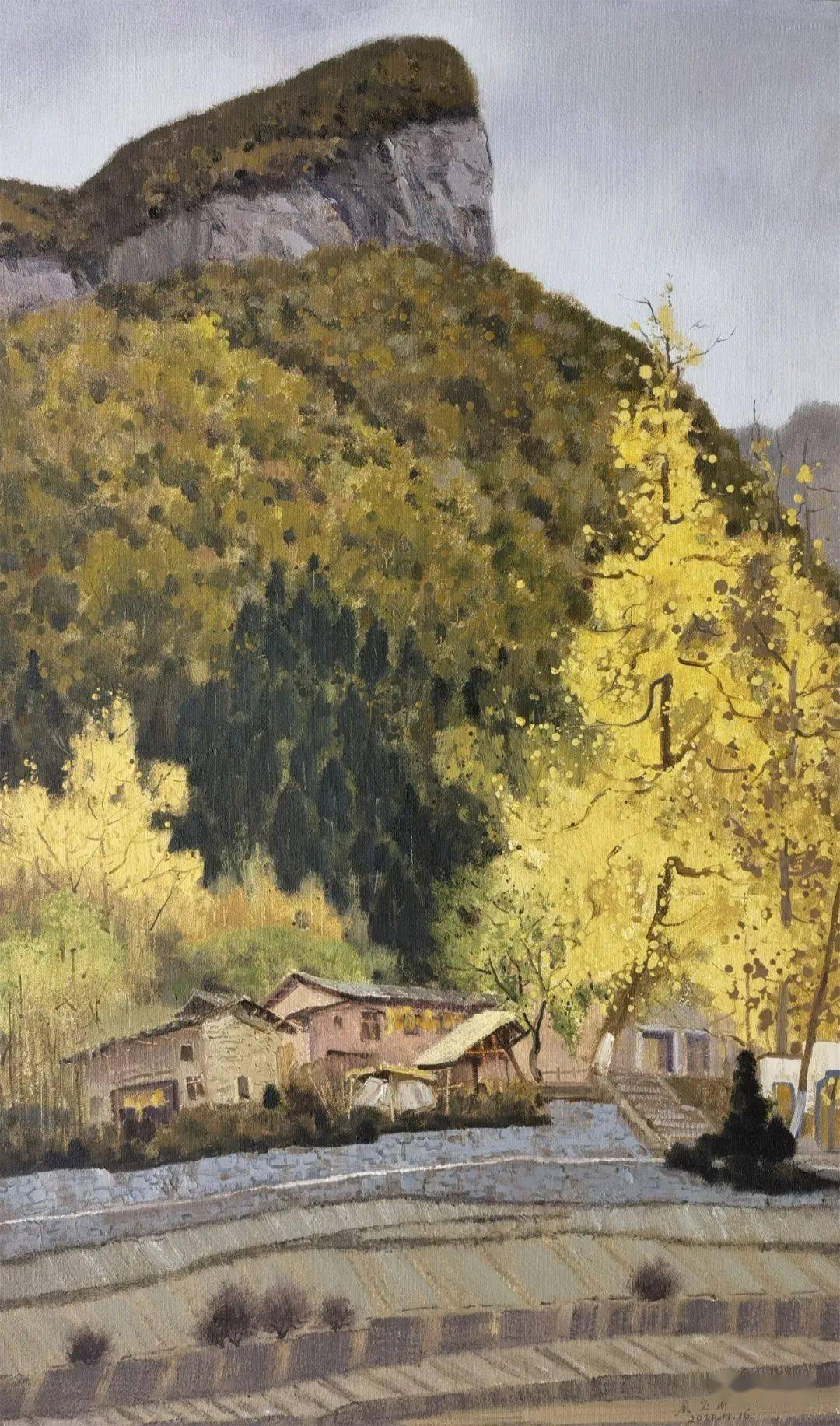 【写生啦】侯宝川2022开年大顺写生新作_cm_油画_布面