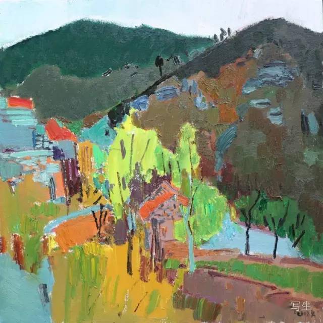 中国写生张立平色彩的凝视附写生步骤