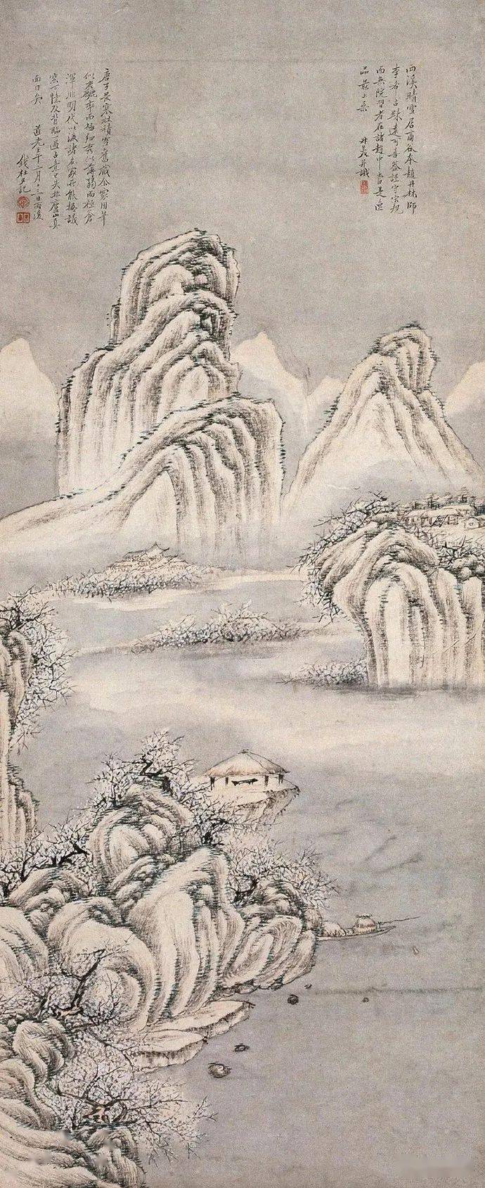 名品视界清代画家钱杜的山水画欣赏一