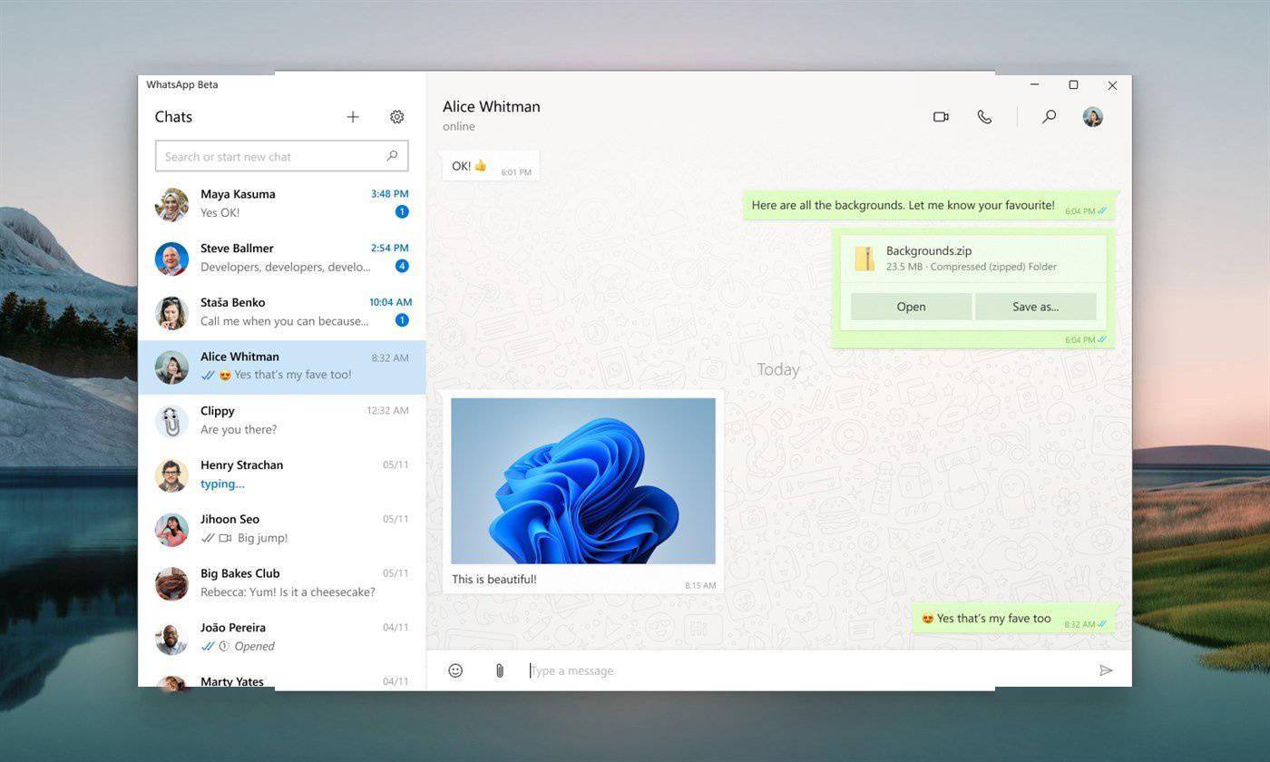 界面|WhatsApp 桌面版正测试 Win11 风格流畅设计界面